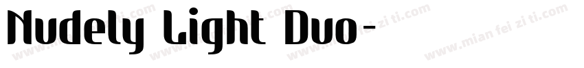 Nudely Light Duo字体转换